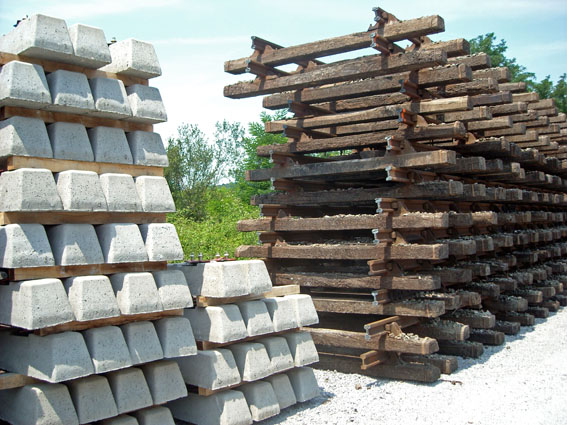 Piles de traverses