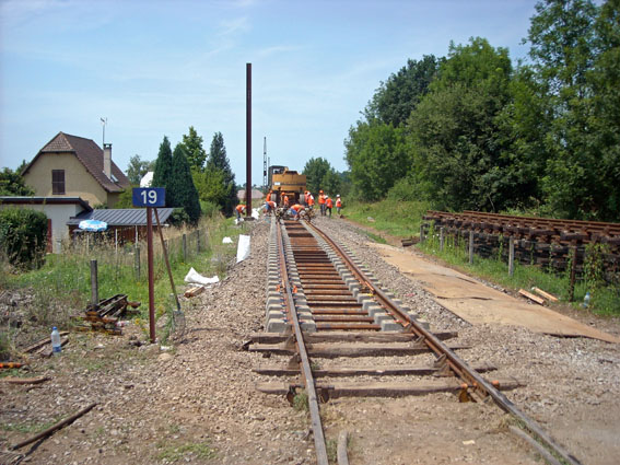 Travaux voie